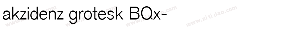 akzidenz grotesk BQx字体转换